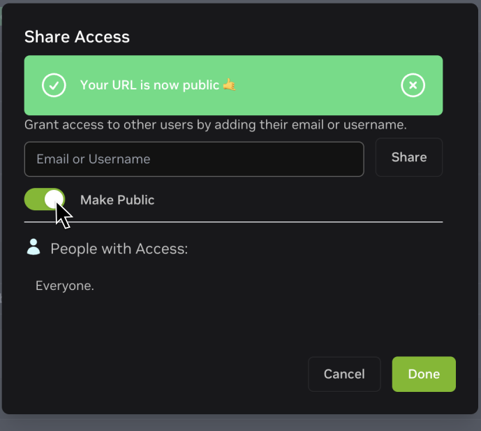 Public URL
